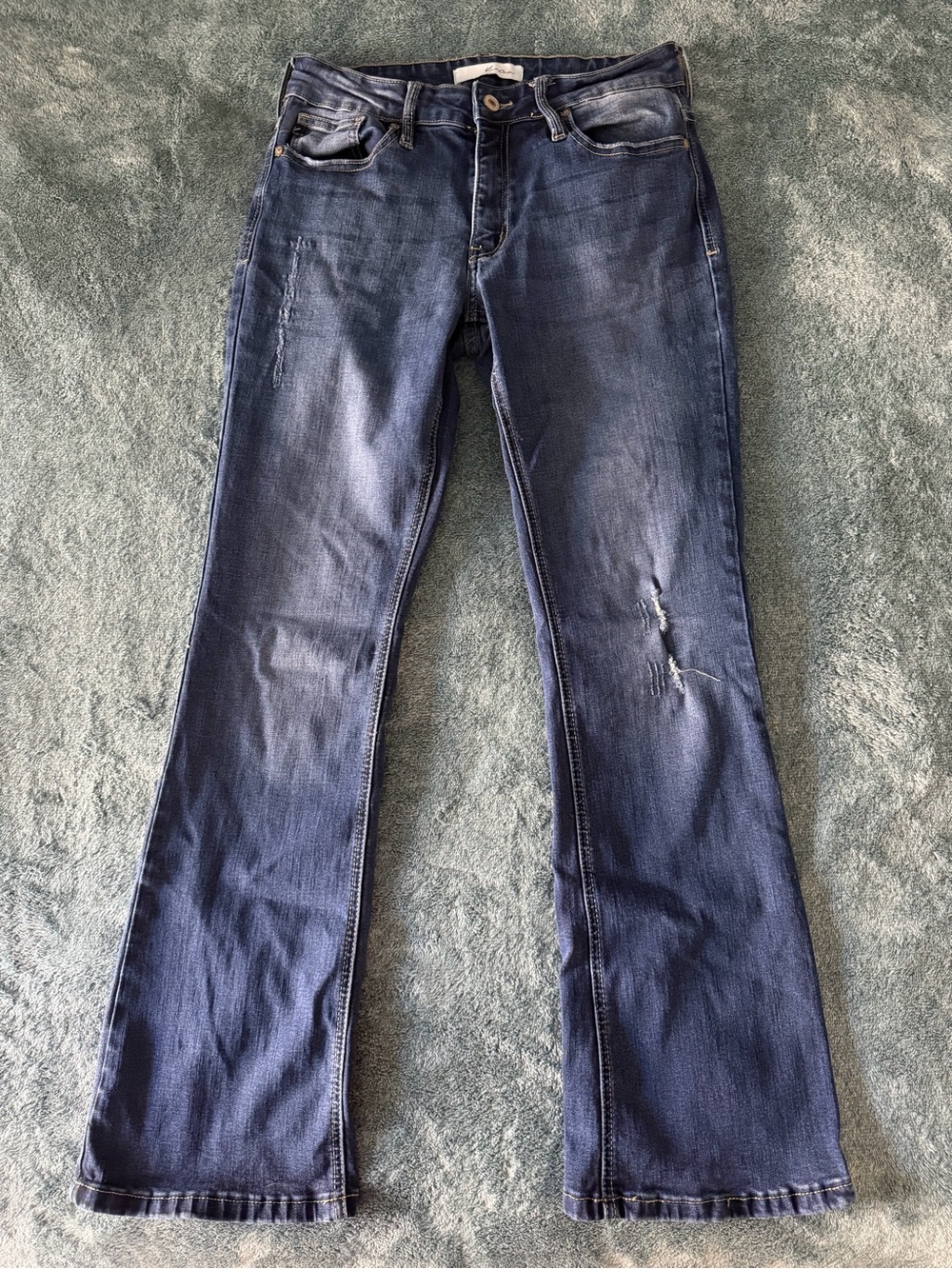KanCan Classic Mid-Rise Bootcut Stretch Denim‎ Jeans Size 29 Dark Wash